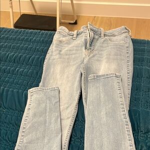 Hollister Blue Straight-Leg Jeans